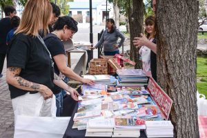 La Biblioteca Provincial Juan Hilarión Lenzi realizó una suelta de libros en la plaza San Martín