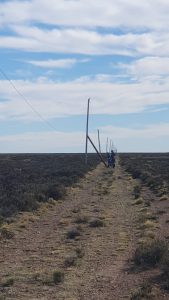 SPSE finalizó trabajos del tendido eléctrico en el puesto fijo de Vialidad Provincial Bajo Jhon