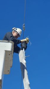 SPSE finalizó trabajos del tendido eléctrico en el puesto fijo de Vialidad Provincial Bajo Jhon