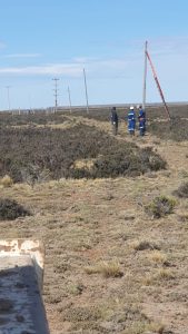SPSE finalizó trabajos del tendido eléctrico en el puesto fijo de Vialidad Provincial Bajo Jhon