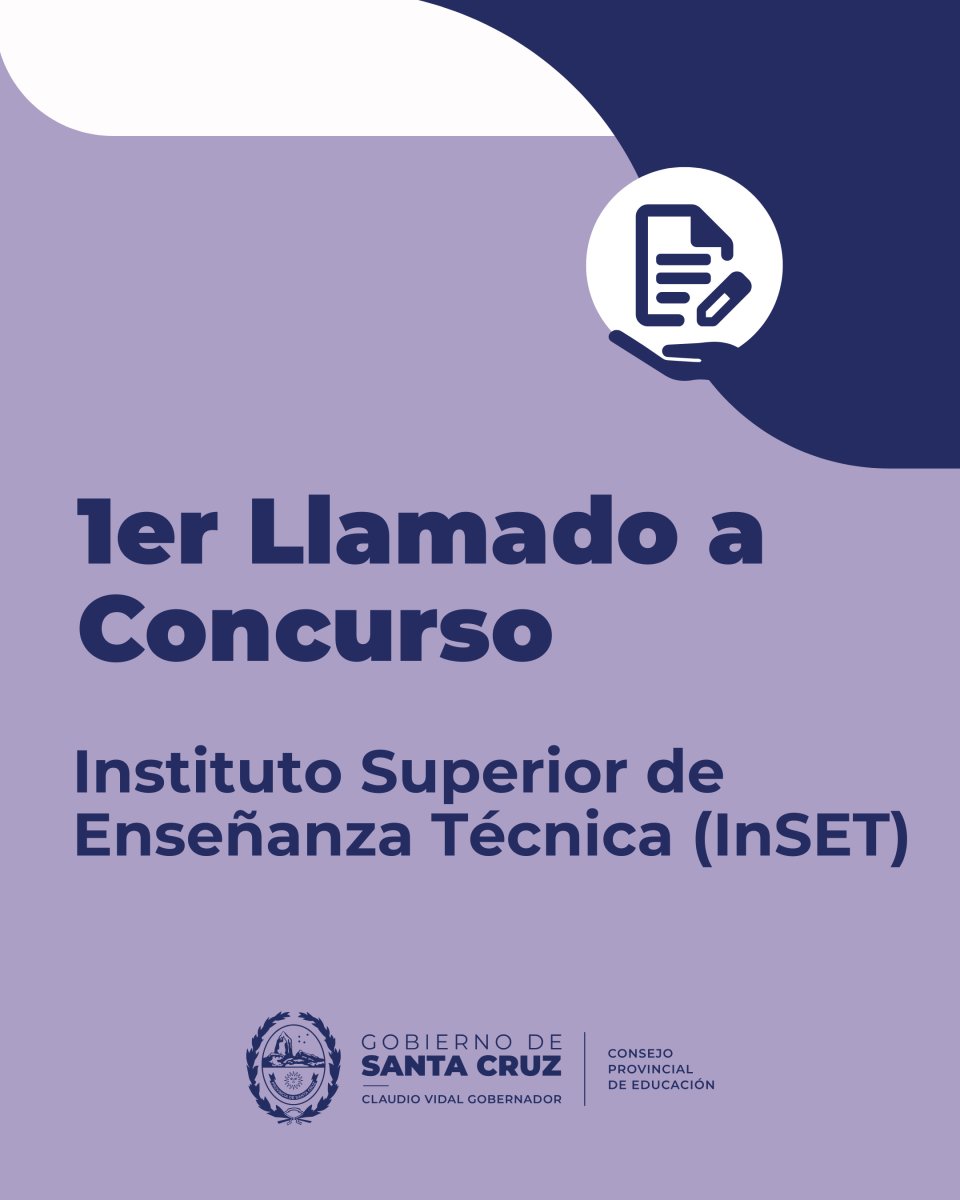 Primer llamado a concurso para la cobertura de cargos en el InSET