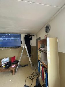 Se instaló un sistema de videovigilancia en el Puesto Sanitario de La Esperanza