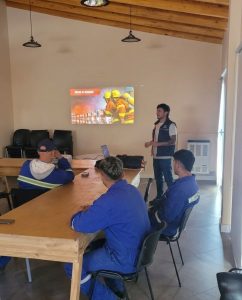 Puerto Deseado: actividades de seguridad y prevención en la planta de ósmosis inversa