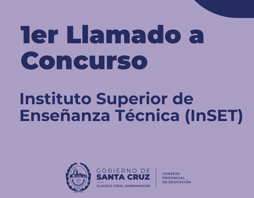 Llaman a concurso para la cobertura de cargos en el InSET