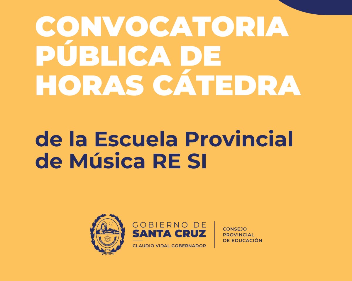 Convocatoria pública para la cobertura de horas cátedra en la Escuela de Música Re Si