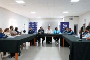 Georgion encabezó reunión provincial de Deporte en Cañadón Seco