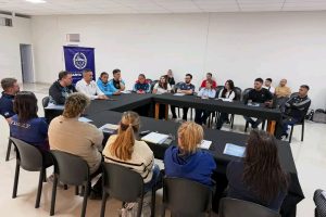 Georgion encabezó reunión provincial de Deporte en Cañadón Seco