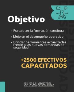 Más de 2.500 efectivos se capacitarán en el marco del Plan Anual de Seguridad 2026