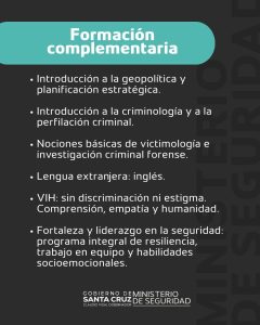 Más de 2.500 efectivos se capacitarán en el marco del Plan Anual de Seguridad 2026