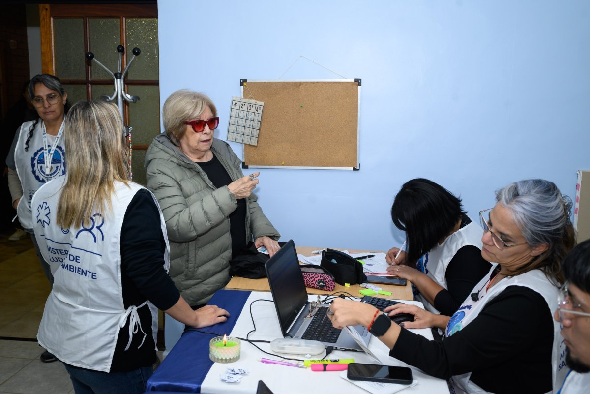 Se realizó una jornada de atención sanitaria para adultos mayores