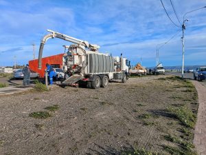 SPSE realizó trabajos de mantenimiento de cloaca y ampliación del suministro hídrico en Río Gallegos