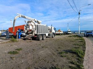 SPSE realizó trabajos de mantenimiento de cloaca y ampliación del suministro hídrico en Río Gallegos