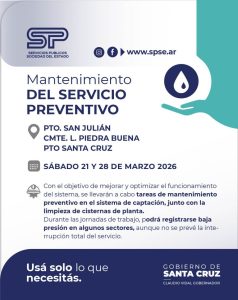 Servicios Públicos hará trabajos para optimizar el sistema de agua en la zona centro de Santa Cruz