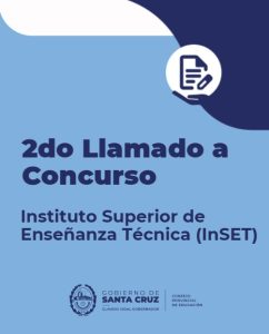 Segundo Llamado a Concurso para la cobertura de Cargos en el InSET