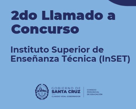 Segundo Llamado a Concurso para la cobertura de Cargos en el InSET