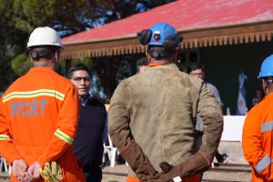 Claudio Vidal desde Jaramillo: “Tenemos que recuperar nuestras vías y convertirlas en una oportunidad para el turismo y el empleo”