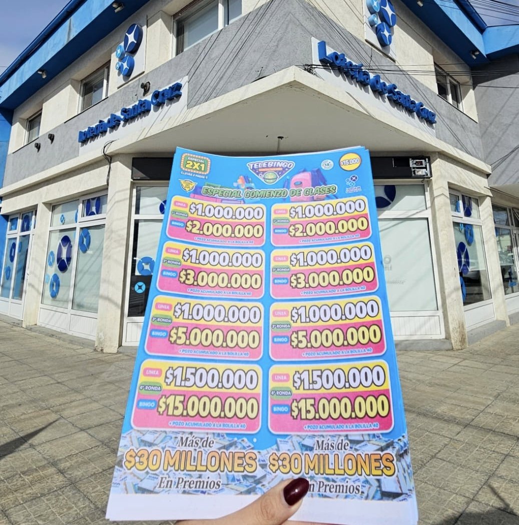 Lotería de Santa Cruz lanza el Telebingo Especial “Comienzo de Clases” con más de $30 millones en premios