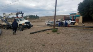 Servicios Públicos en Caleta Olivia realizó obras en el acueducto y tareas clave de mantenimiento en el sistema de agua