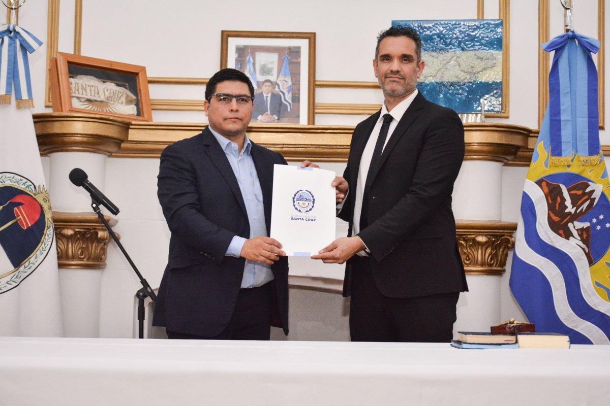 Claudio Vidal puso en funciones a Sebastián Georgion como nuevo Ministro de Desarrollo Social, Igualdad e Integración