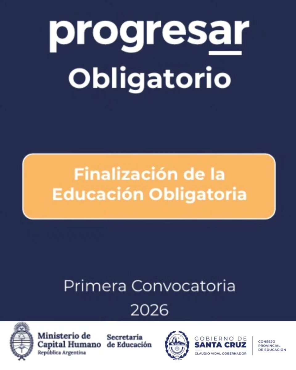 Abrieron las inscripciones a Progresar Obligatorio 2026