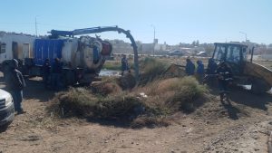 Provincia optimizó servicios en Caleta Olivia con obras de iluminación y saneamiento estratégico