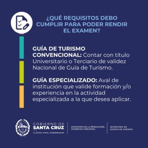 Gobierno abre la preinscripción para el Examen de Guía de Turismo Provincial