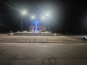 Servicios Públicos finalizó la obra de alumbrado público en Jaramillo-Fitz Roy