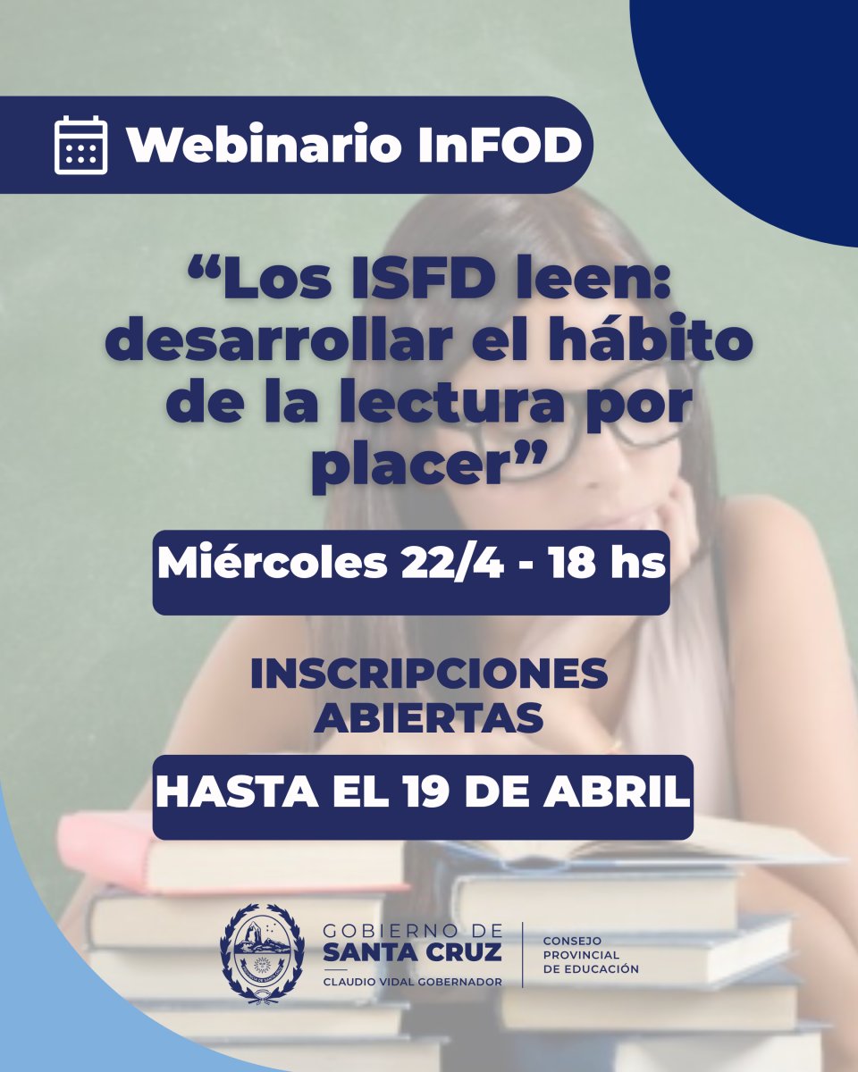 Invitan a participar de un webinario sobre promoción de la lectura