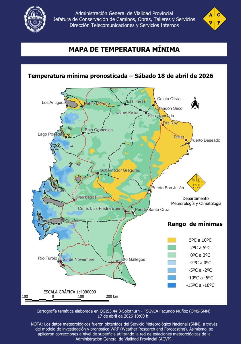 Vialidad informa sobre el estado del clima para el fin de semana