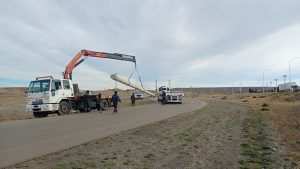 Servicios Públicos avanza con obras en Comandante Luis Piedra Buena