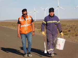 Vialidad Provincial avanza con trabajos de pre marcado en Ruta Nacional N°281