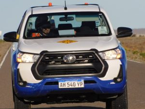 Vialidad Provincial avanza con trabajos de pre marcado en Ruta Nacional N°281