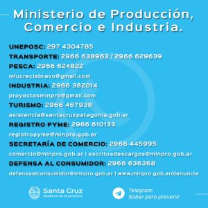 Comunicado del Ministerio de la Producción