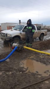 Vialidad Provincial realiza tareas de drenaje en el barrio San Benito