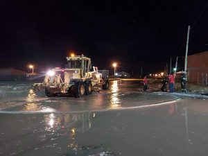 Vialidad Provincial realiza tareas de drenaje en el barrio San Benito