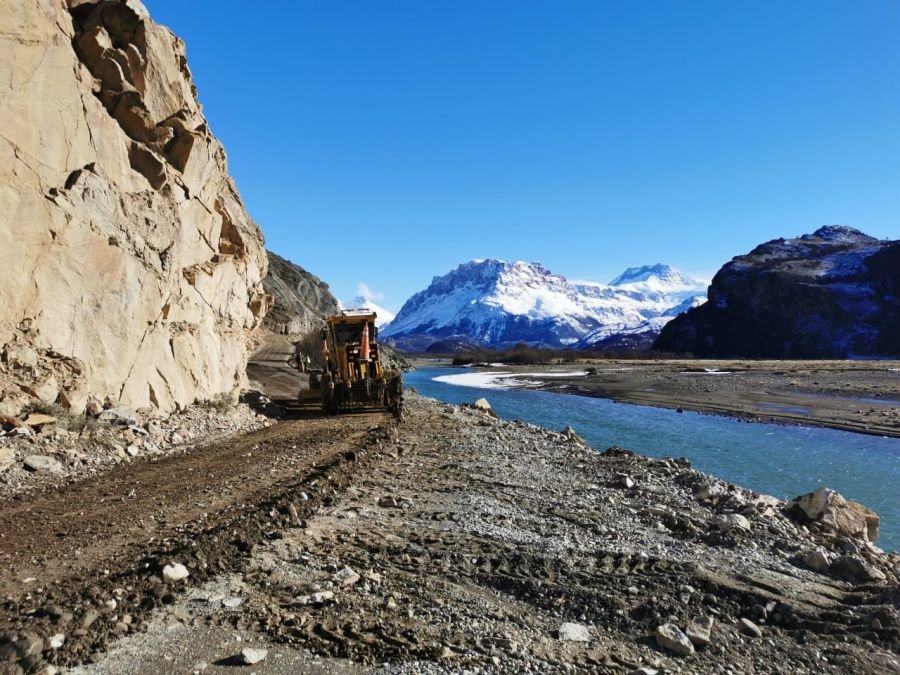 Vialidad Provincial participó de tareas preventivas en El Chaltén