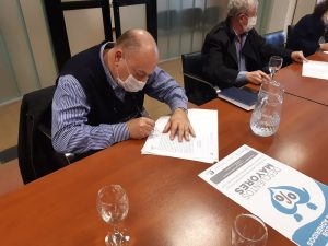 La Caja de Previsión Social firmó convenio con la Asociación de Laboratorios