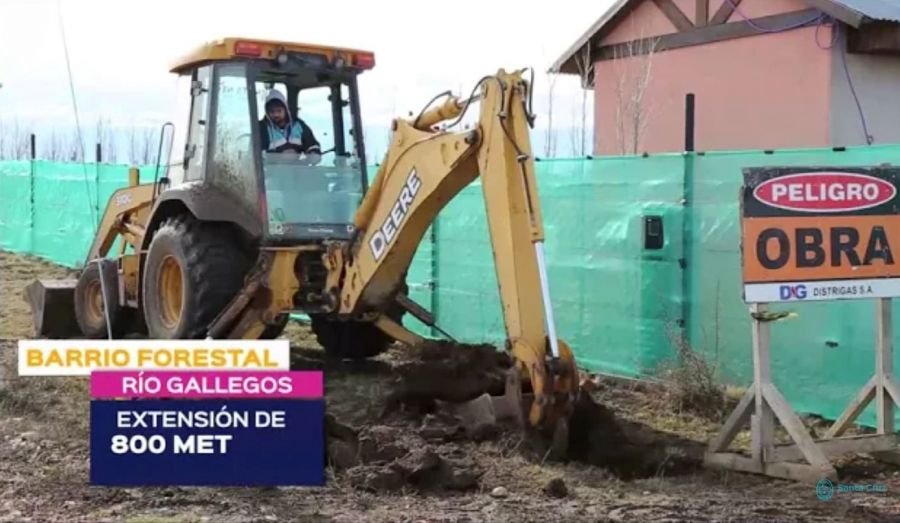 Continúan las obras de instalación de gas en la ciudad de Río Gallegos