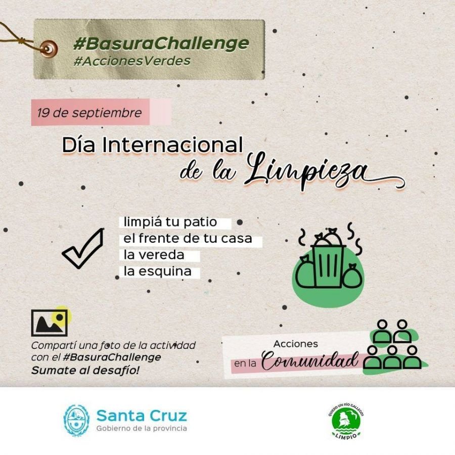 Impulsan el #BasuraChallenge por el Día Internacional de la Limpieza