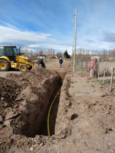 Avanza la obra de extensión de red de gas en Lago Posadas