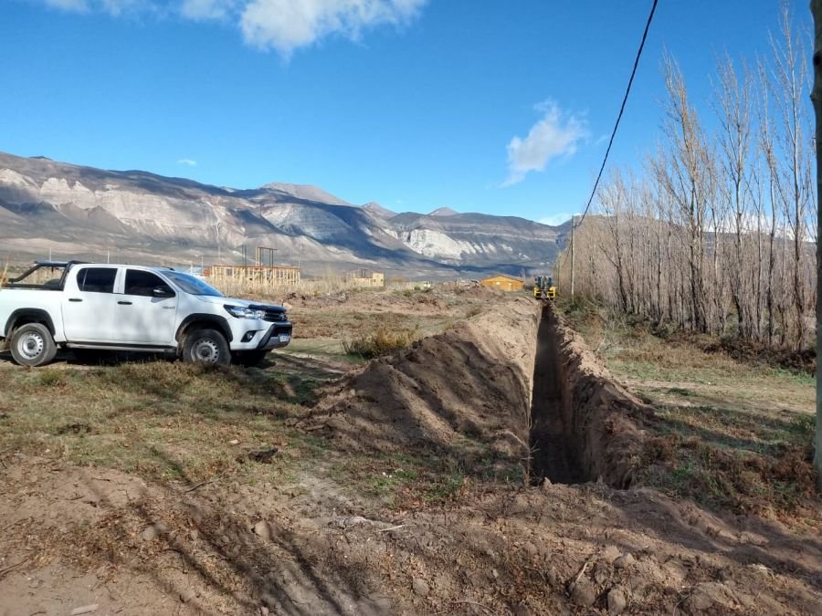 Avanza la obra de extensión de red de gas en Lago Posadas