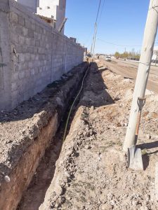 Avanzan las obras de extensión de red de gas en Pico Truncado