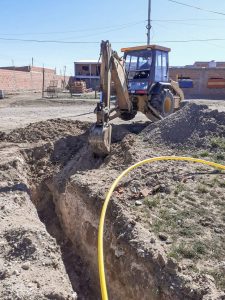 Avanzan las obras de extensión de red de gas en Pico Truncado