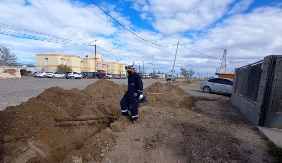 Avanzan las obras de extensión de red de gas en Pico Truncado