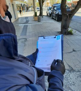 Los comercios de Río Gallegos se suman a la campaña de sensibilización sobre COVID 19