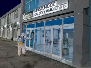 Realizaron tareas de sanitización en entes públicos y lugares de alta frecuencia