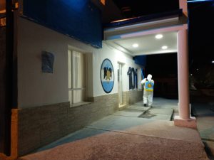 Realizaron tareas de sanitización en entes públicos y lugares de alta frecuencia