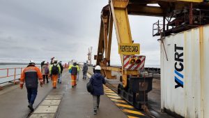 Trabajo inspeccionó el muelle “Presidente Arturo Illia”