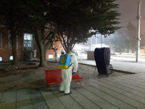 Vialidad Provincial concretó tareas de sanitización en edificios públicos de Puerto Deseado