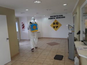 Continúan sanitizando edificios públicos de Zona Norte